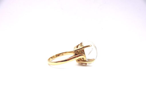 Michael Moses vault, Newport Beach California Fine Jewelry Store, 18k Yellow Gold Quartz Ring