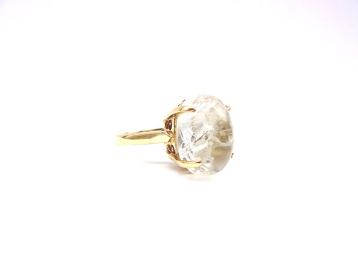 Michael Moses vault, Newport Beach California Fine Jewelry Store, 18k Yellow Gold Quartz Ring