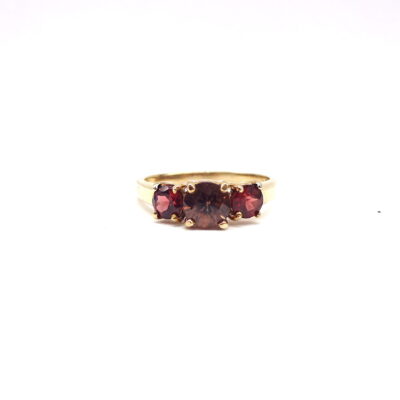 Michael Moses Vault, Newport Beach Fine Jewelry Store, 10k Yellow Gold Garnet Ring