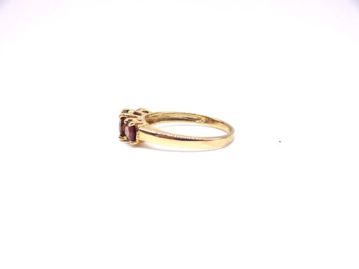 Michael Moses Vault, Newport Beach Fine Jewelry Store, 10k Yellow Gold Garnet Ring