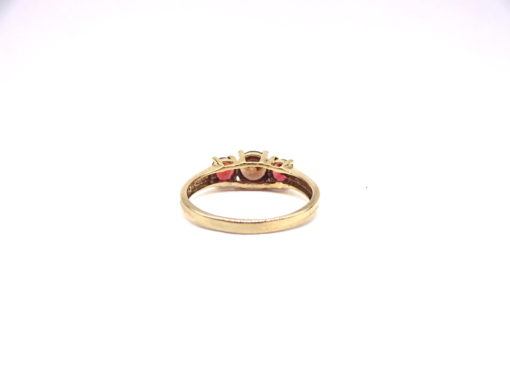 Michael Moses Vault, Newport Beach Fine Jewelry Store, 10k Yellow Gold Garnet Ring