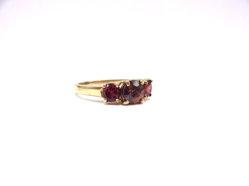 Michael Moses Vault, Newport Beach Fine Jewelry Store, 10k Yellow Gold Garnet Ring