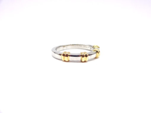 Michael Moses Vault, Newport Beach California Fine Jewelry Store, two-tone Platinum/18k Yellow Gold Band
