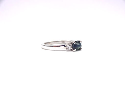 Michael Moses Vault, Newport Beach California Fine Jewelry Store, Cats Eye Alexandrite/Diamond Ring