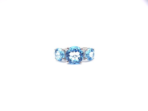 Michael Moses Vault, newport Beach California Fine Jewelry Store, 14k White Gold Topaz Ring