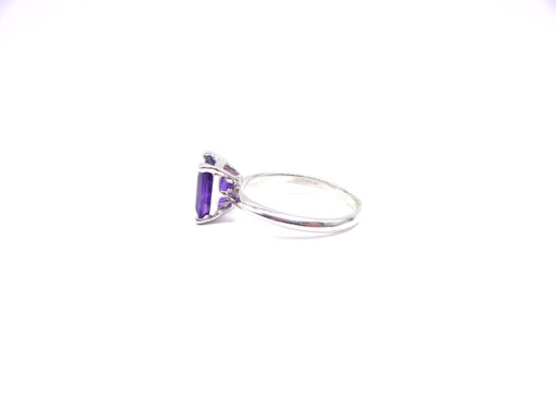 Michael Moses Vault , Newport Beach Fine Jewelry Store, 14k White Gold Amethyst Ring
