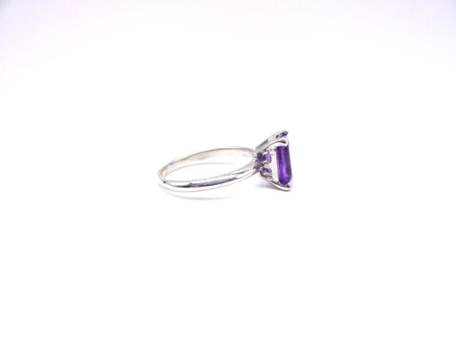 Michael Moses Vault , Newport Beach Fine Jewelry Store, 14k White Gold Amethyst Ring