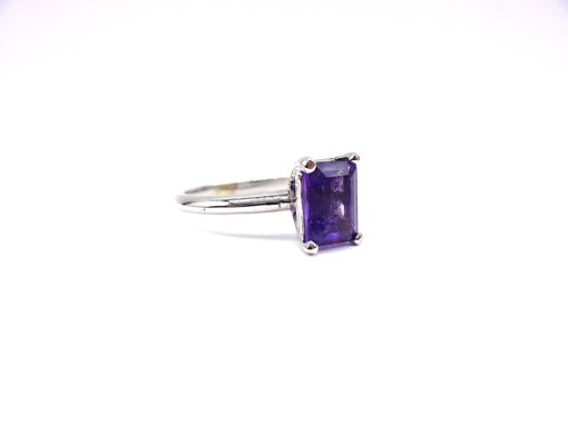 Michael Moses Vault , Newport Beach Fine Jewelry Store, 14k White Gold Amethyst Ring