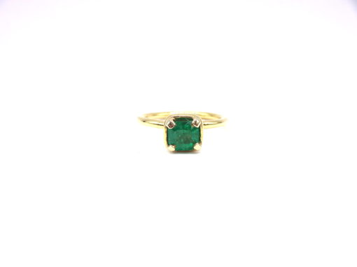 Michael Moses Vault, Newport Beach California Fine Jewelry Store, 18k Yellow Gold Emerald Ring