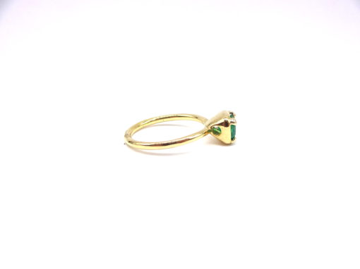 Michael Moses Vault, Newport Beach California Fine Jewelry Store, 18k Yellow Gold Emerald Ring