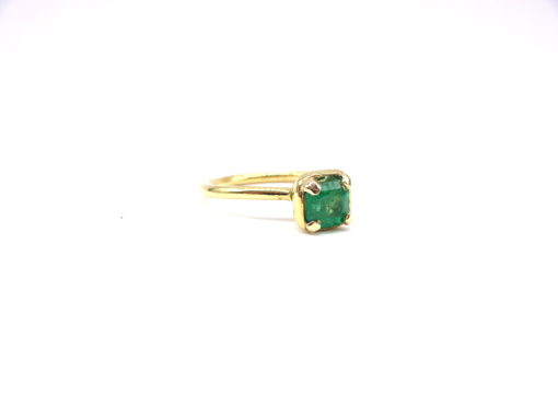 Michael Moses Vault, Newport Beach California Fine Jewelry Store, 18k Yellow Gold Emerald Ring