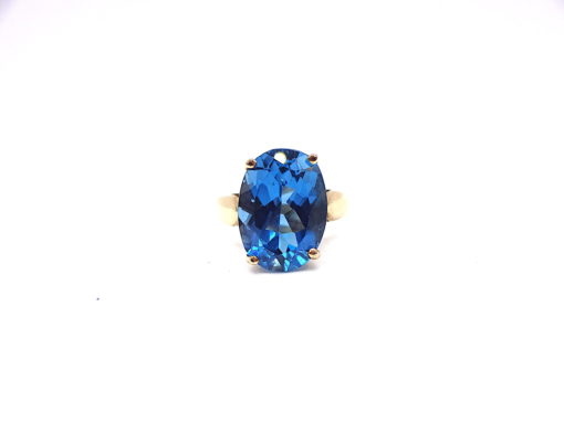Michael Moses Vault, Newport Beach California Fine Jewelry Store, 10k Yellow Gold Topaz Ring