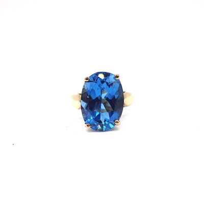 Michael Moses Vault, Newport Beach California Fine Jewelry Store, 10k Yellow Gold Topaz Ring