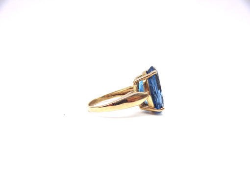 Michael Moses Vault, Newport Beach California Fine Jewelry Store, 10k Yellow Gold Topaz Ring
