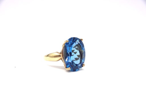 Michael Moses Vault, Newport Beach California Fine Jewelry Store, 10k Yellow Gold Topaz Ring